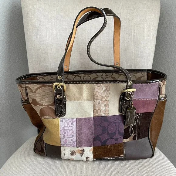 Coach patchwork tote new arrivals
